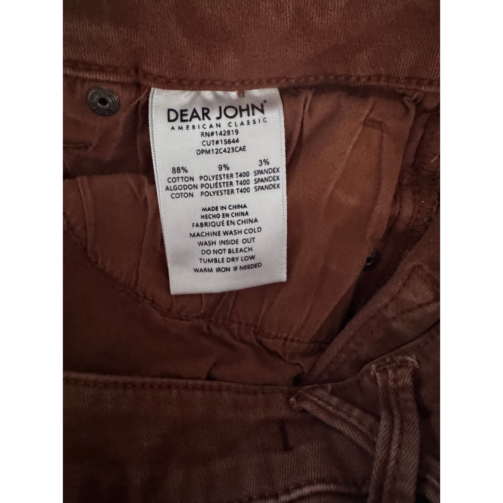 Women's Dear John Ankle & Cropped Jeans Brown Size 27 - Picture 7 of 9